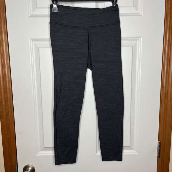 Outdoor Voices Womens Small Crop Heathered Black Active Leggings Athleisure - Picture 2 of 6